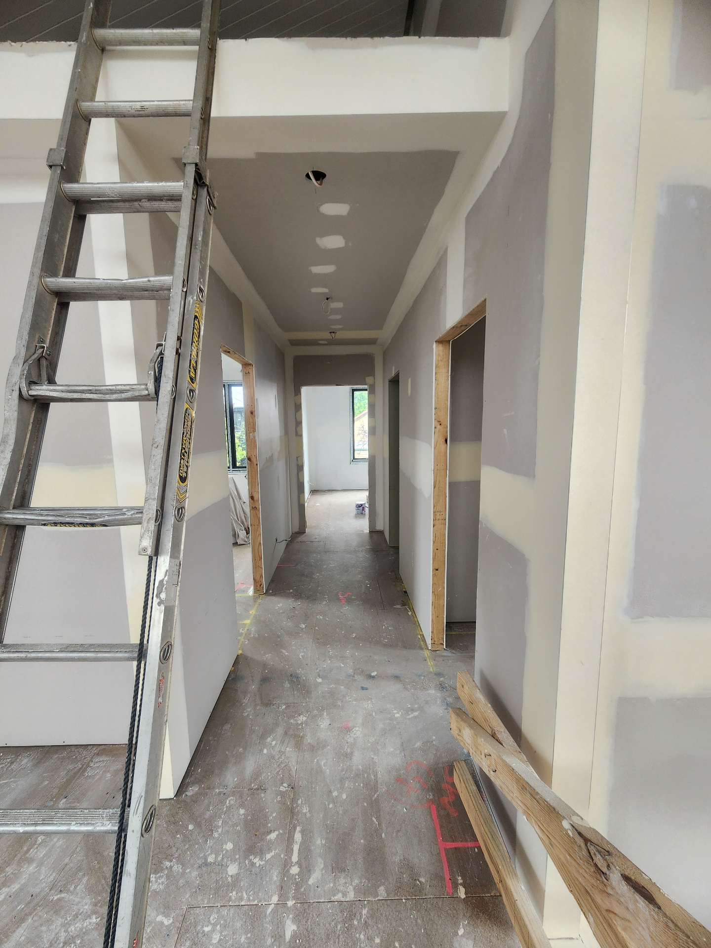 Modern hallway during preparation before interior painting