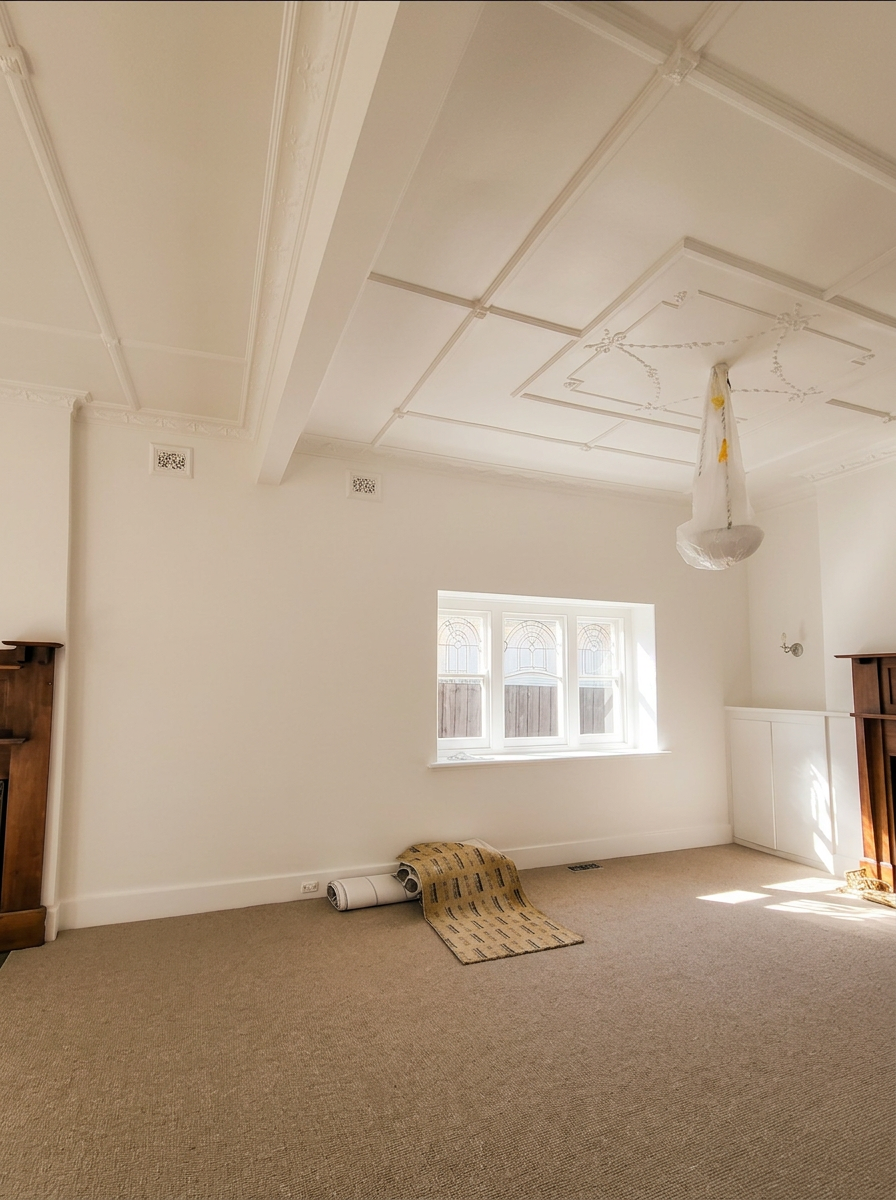 Finished period Brighton room after a full interior repaint
